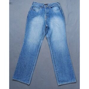 Vtg Von Dutch Jeans Men's 32 X 33" Wide Straight Leg Denim Button Fly Jeans Y2K